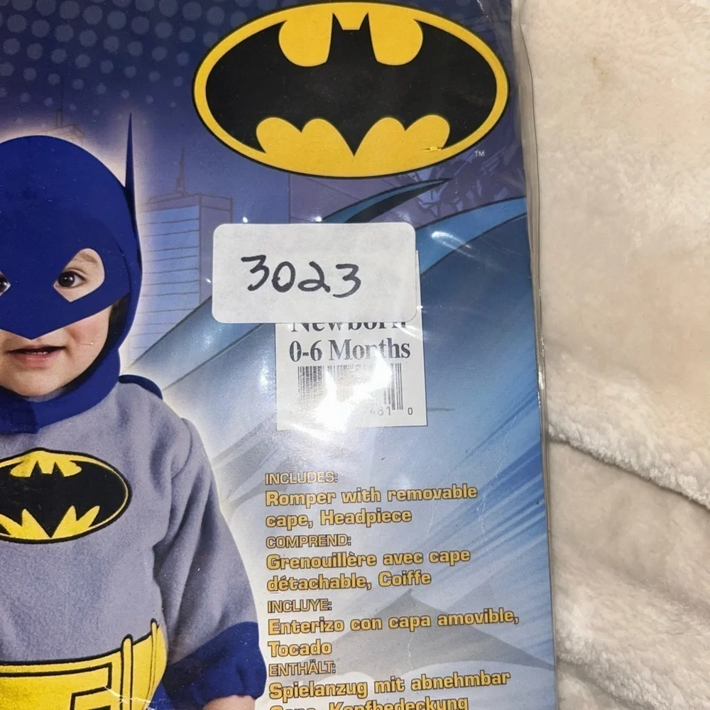 Batman Infant Costume - Blue and Gray 0-6 months